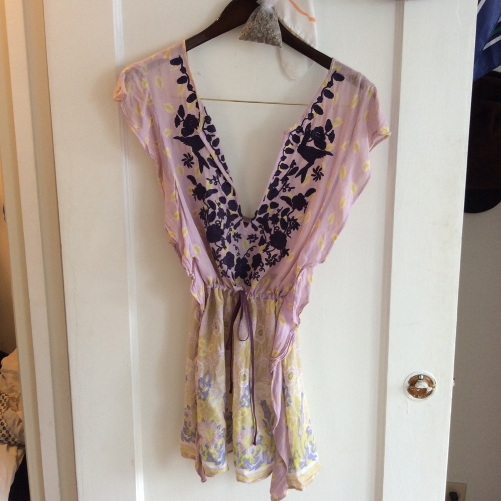 Free People Floral Tunic